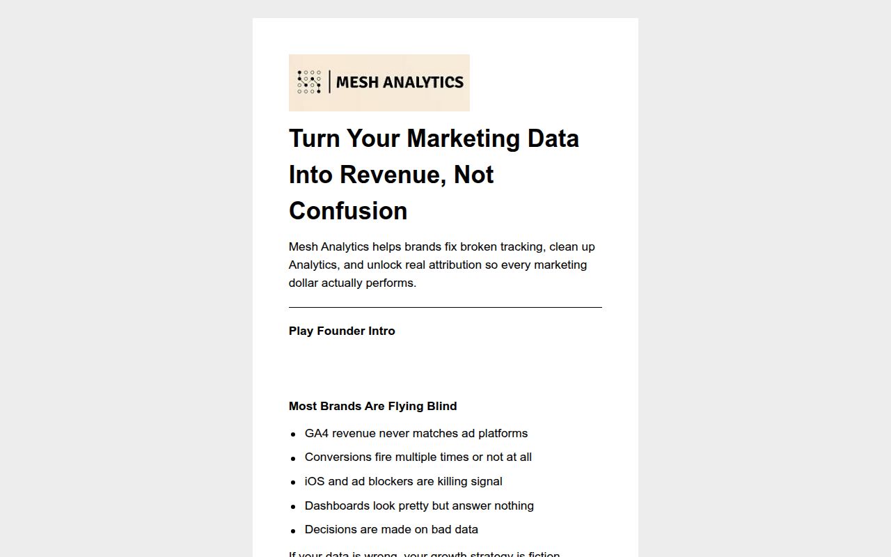 Your Analytics Partner for Growth
